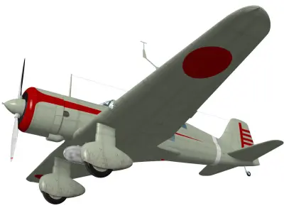 Mitsubishi Ki15 Babs 3D model get