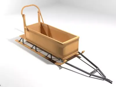 Sled - type 4 3D model