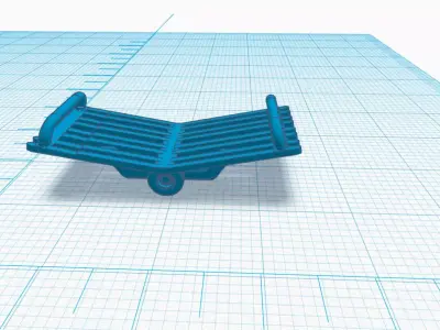 South African Railways luggage trolley 3D print model