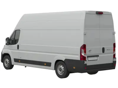 2024 Toyota Proace Max L4H3 Detailed interior 3D model
