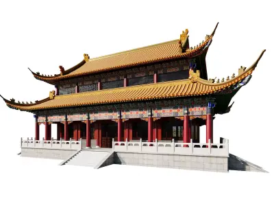 Traditional Pavilion Pagoda Exterior 3D model purchase