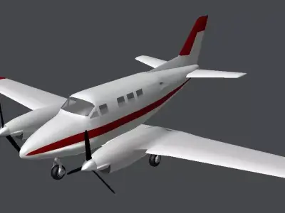 Prop Plane 1 Low-poly 3D model
