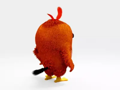 Angry bird rigged characer Free low-poly 3D model