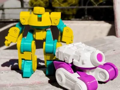 LadyBug Transformable RobotTank  - FREE Free 3D print model