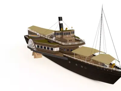 Ship historical Free 3D model