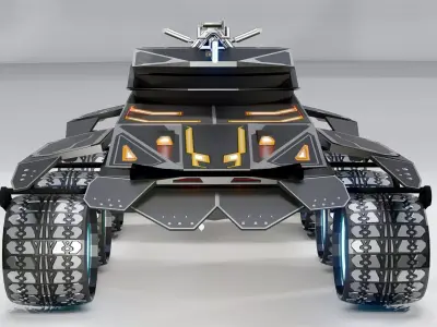 Sci-Fi Tank Futuristic Heavy Battle Vehicle 3D model