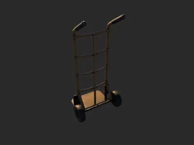 Cargo Trolley Low-poly 3D model purchase
