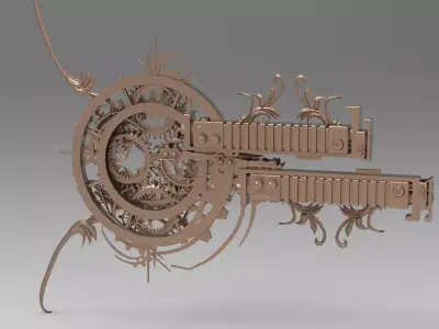 Enock Cog Wing 1  Low-poly 3D model