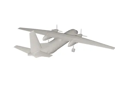 Military Plane concept 3D model buy