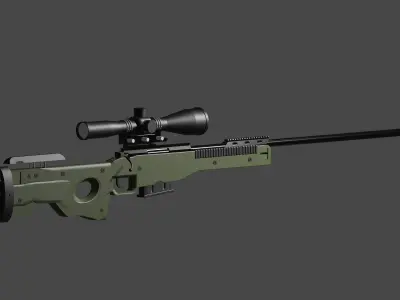 Accuracy International AWM 3d model 3D model
