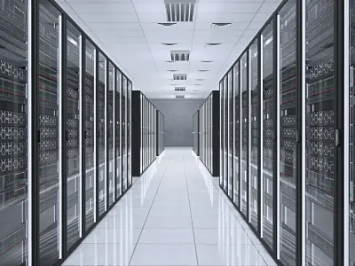 Data Center Server Room 3D model