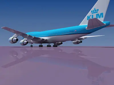 Korean Air Boeing 3D model