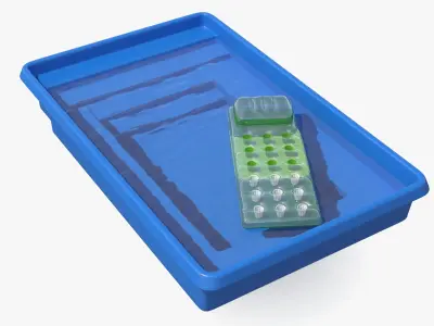 Swimming Pools with Inflatable Pool Floats Collection 2 3D model