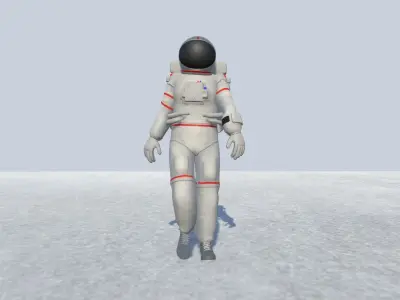 Astronaut Avatar Rigged Low-poly 3D model