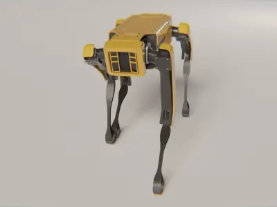 Spot mini rigged 3D model