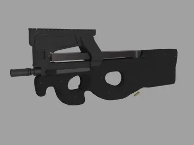 FN P90 Low-poly 3D model