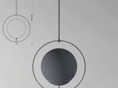 Arteriors volta pendant 3D model