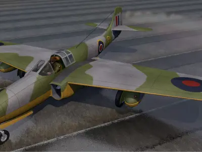 bell P-59A airacomet 3D model by chipbasschao