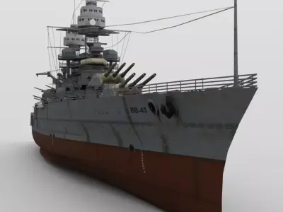 USS Tennessee in obj format 3D model