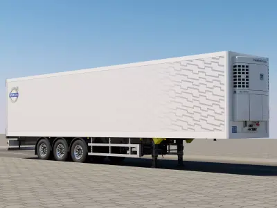 VOLVO FH 6X4 Sleeper Cab with Trailer 3D model