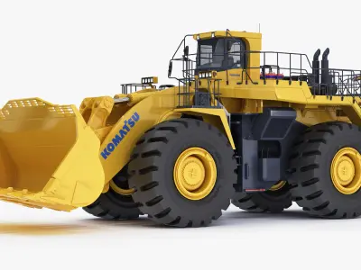 Mining loader Komatsu WA1200 3D model