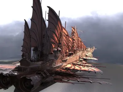 Airship Dragon Emperor 3D model
