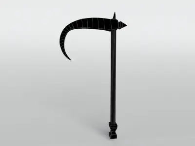 Lowpoly Sickle 002 Free low-poly 3D model