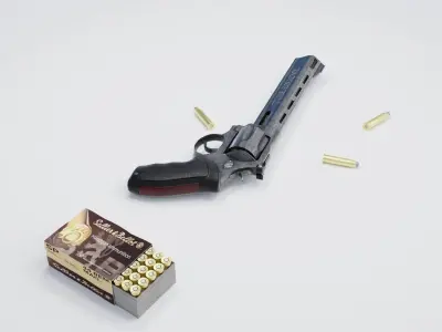 Revolver Taurus Raging Bull  3D model
