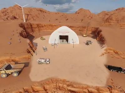 Ore Mining Scene  3D model