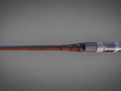 Medieval HandCannon 3D Model Lowpoly Low-poly 3D model