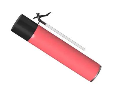 Polyurethane foam 750 ml open mockup 3D model purchase