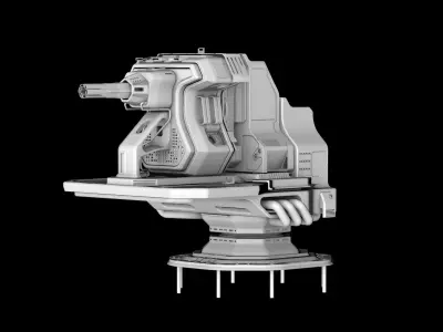 Turret N584 3D model
