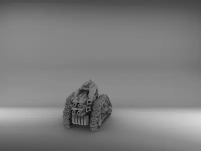 Legion Longsword with Quad Bolters Free 3D print model