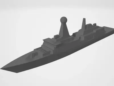 Soldati class guided missile frigate  3D print model