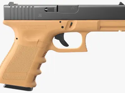 Glock 19 GEN 3 Olive 3D model purchase
