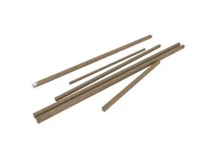 Wood pieces Free low-poly 3D model