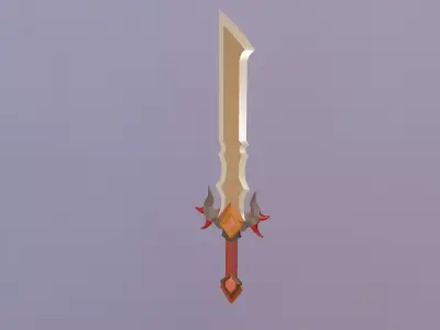 LOW POLY Sword 3D model purchase