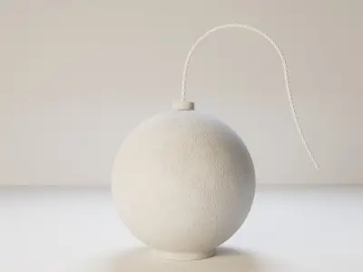 Bomb With Fuse 3D model