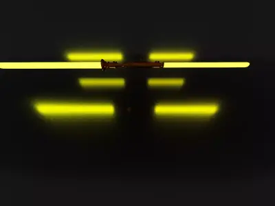 Lightsaber light saber Free low-poly 3D model