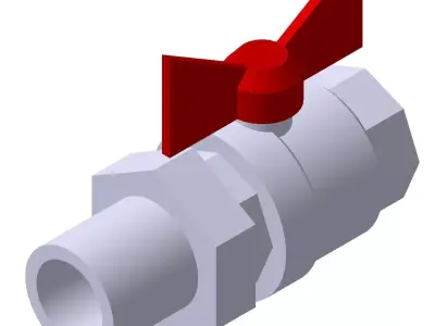Ball Valve Bugatti 322 three quarters inch 3D model