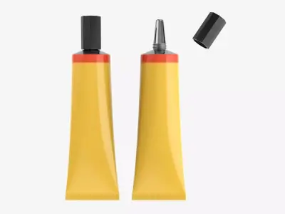 Instant super glue tin tube 01 3D model