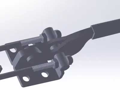 GP-1331 metal latch Free 3D model