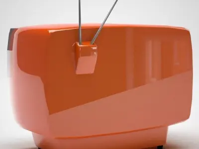 Retro TV 3D model