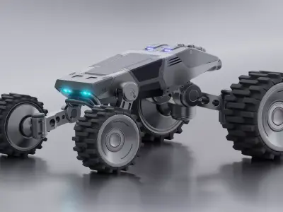 Sci-fi robot 3D model purchase