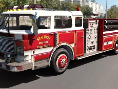 American LaFrance Low-poly 3D model
