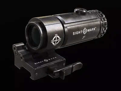 Sightmark T-3 Magnifier Low-poly 3D model