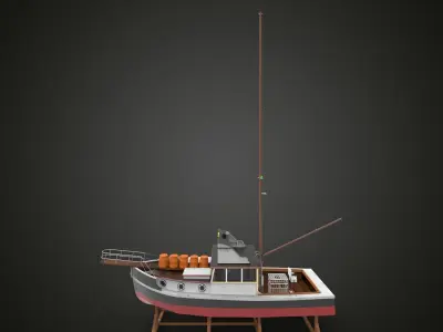 Building Fishing Ship 2 3D model