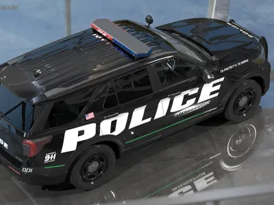  Ford Police Interceptor Utility Hybrid 2020 AWD Rigged 