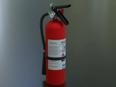 Fire Extinguisher Low-poly 3D model 26