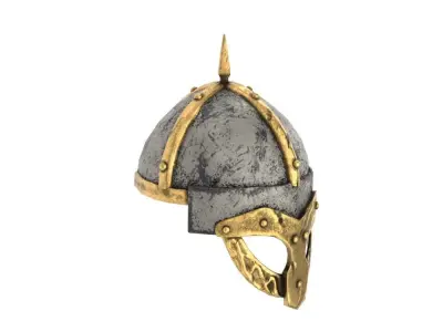 helm1 viking helmet Low-poly 3D model